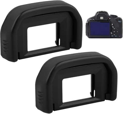 2 Stück Augenmuschel Für Canon Ef Okular 100D 550D 600D 650D 700D 750D 760D 1000D 1100D,Sucher Kamera Augenmuschel,Sucher Okular Ersetzt Canon Ef,Kamera Okular Sucher Passend,Schwarz