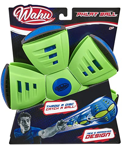Wahu, Phlatball Classic Verde, Gioco all'Aperto, Lancia un Disco e Prendi una Palla, Ideale per Prato, Spiaggia, Cortile o Montagna, dai 5 anni