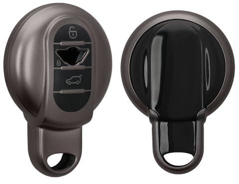 kwmobile Schlüsselhülle für Mini 3-Tasten Smart Key Autoschlüssel Hülle - Autoschlüssel Schlüssel Hülle aus TPU Silikon - Schlüsselschutz Gehäuse in Schwarz matt Schwarz