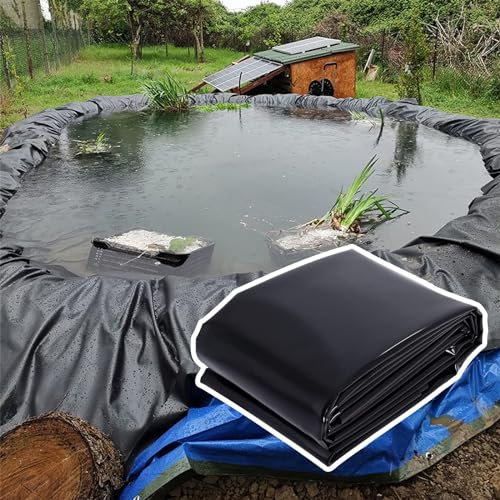 JEDAL Garten Teichfolie 2x3.5m 3x4.5m 3x9.5m 7x8.5m 9x12.5m 14x14m 7x8m Teichplane Flexible HDPE Teichmembran Für Fisch Koi Teiche Im Freien, Künstlichen See Und Brunnen(Size:2x3.5m/6.5x11.5ft)