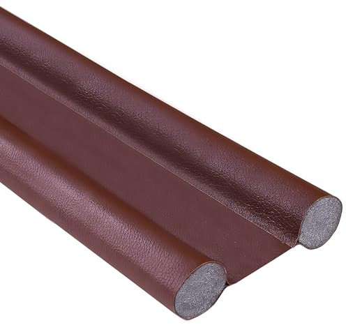 BIORYC® Burlete Puerta Entrada de Polipiel con Tira de Sellado para Puertas | Burlete Bajo Puerta Exterior Aislante Térmico y Acústico | Protector Puerta Casa contra Frío, Ruido y Corrientes