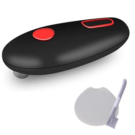 Abrelatas Electrónico, Botón Eléctrico De Un Toque Wine Opener, Bordes Lisos Para Un Corte Lateral Seguro Abrebotellas Electrico Adecuado Para Abrir Tarros Para Mascotas