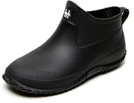 GBWPRBMW Wellies for Men Wellington Waterproof PVC Short Garden Boots,Men's Ankle Rain Boots for Fishing Farming Gardening