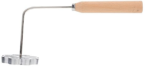 Mikinona 2piezas Molde De Frito Para Snacks Casa Utensilio De Cocina Antiadherente Para Buñuelos y Galletas De Camarón Para Restaurantes y Hogares Plata