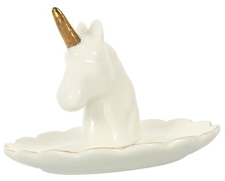 Hohopeti Multi-funktionale Keramische Schmuckablage Dekorativer Ringhalter Und Aufbewahrung Für Schmuck Elegante Aufbewahrungslösung Für Ringe Und Kleine Accessoires Für Schminktische