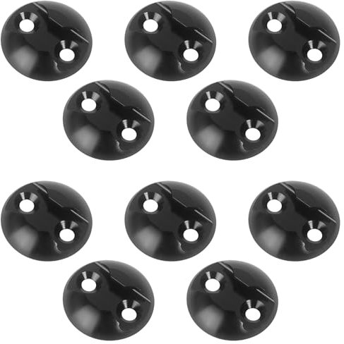 Alriedy Airlineschiene Zubehör, 10 Stück Zurrschienen Für Ladungssicherung, Airlineschiene Fitting Für Transporter, Wohnmobile, Krankenwagen, Airline Schienen Schwarz, Airlineschiene Fitting