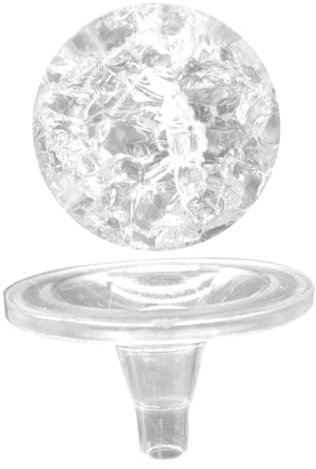 CLISPEED Boule De Cristal Décorative à Bulles 5 Cm en Cristal Et Plastique, Sphère Transparente Rotative pour Fontaine, Ornement Intérieur Artistique, Accessoire Fontaine Support