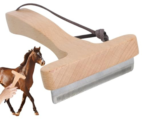 pflege Tool,Hundekamm Gegen Haarausfall - Rostfreie Entfilzungsbürste Mit Holzgriff Für Kleine & Mittelgroße Tiere Wie Katzen, Welpen Und