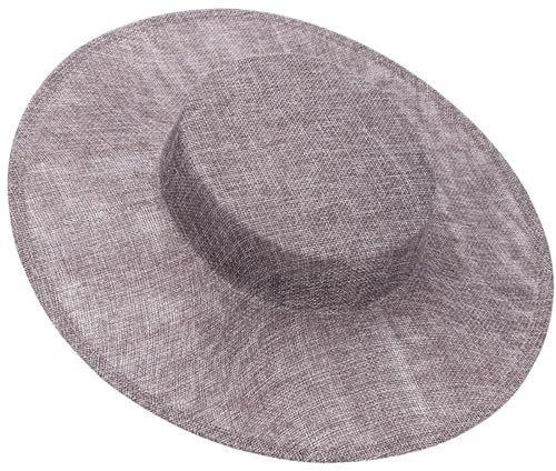 Wayfadacc Eleganter Fascinator-Hut, für Damen, Teeparty, Bankette, Party, Hut, Grau, grau, 47*34*8CM