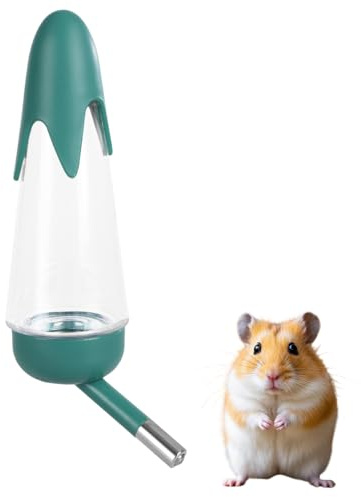 Kleintiertränke 125ml, 1 Stück Auslaufsichere Nagertränke für Hamster, Kleintiere Tränke Trinkflasche für Chinchillas, Vögel, Hamster, Meerschweinchen, Kaninchen und andere Kleintiere