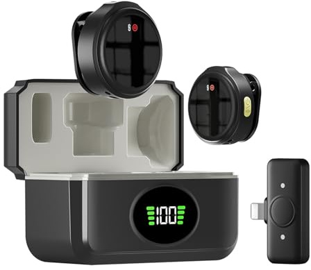 ALCXAZS Microfono a clip wireless facile da usare per la maggior parte dei telefoni. Microfono a clip wireless. Microfoni, Per Fulmine