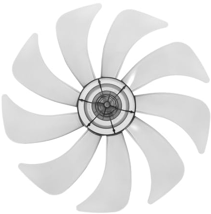 Toyvian Pales de Ventilateur de Sol Lames Transparent Noir de Rechange Robuste pour Ventilateur sur Pied et Remplacement Facile des Hélices