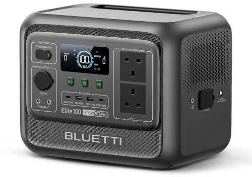 BLUETTI Elite 100 V2 Generador Solar Portátil 1024Wh, Batería LiFePO₄