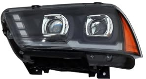 Vbbrswaadtp Blocchi fari anteriori auto Per Dodge Per Charger 2011-2014 Non Per Modelli Allo Xeno Proiettori Anteriori A LED Con Lente A Doppio Fascio(1pcs Left)