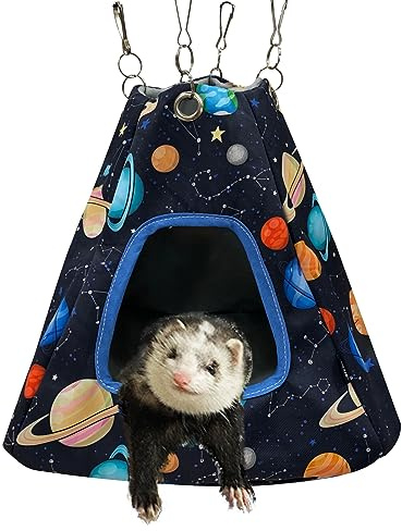 FULUE Guinea Pig Hideout Ferret Hammock, Tough Chow Mat Material, Easy to Clean, Suitable for Small Pets