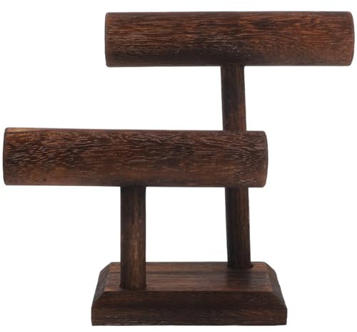 Alipis Show Rack Bracelets Jewelry Holder Watch Stand for Men Watch Display Rack Bracelet Holder Organizer Bracelet Holder Stand Jewelry Organizer Holder Necklace Vintage Wooden