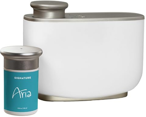 Aria Room Diffuser Machine & Capsule - Luxury Hotel Scent - Vanilla, Lily of The Valley, Tuberose, Floral Gourmand and Amber - Signature Scent
