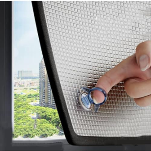 Verdunkelungsfolie für Fenster, Hitzereflektor für Fenster, Sonnenreflektoren für Fenster, Sonnenschutzfolie für Fenster, für Wintergarten/Balkon/Waschmaschine/Autofenster/Boden/Büro, geräus