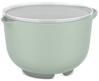 Mepal - Tazón para mezclar con tapa Chef it - Base antideslizante - Apto para microondas y lavavajillas - Bol - El material resiste hasta 110°C - 1500 ml - Nordic sage