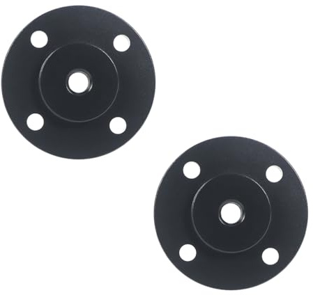 FEICHAO Placa de montaje en zapata para montaje en pared, soporte adaptador de trípode de rosca de 1/4 pulgadas para monitor de brazo mágico, luz, flash, cámara DSLR (2 unidades)
