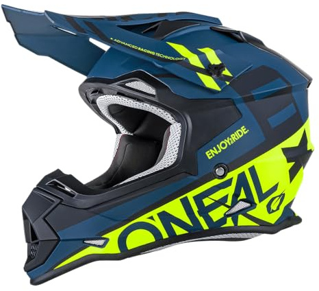 O'Neal - 0200-214 2Series Adult Helmet, Spyde (Black/Hi-Vis, LG)