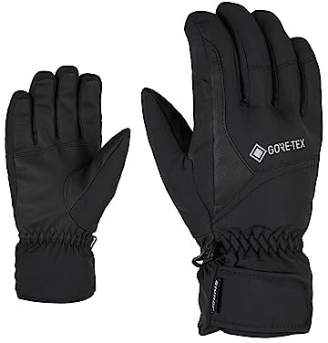 Ziener Erwachsene GARWEN GTX Ski-Handschuhe/Wintersport | Wasserdicht, Atmungsaktiv, Gore-tex, Black, 8