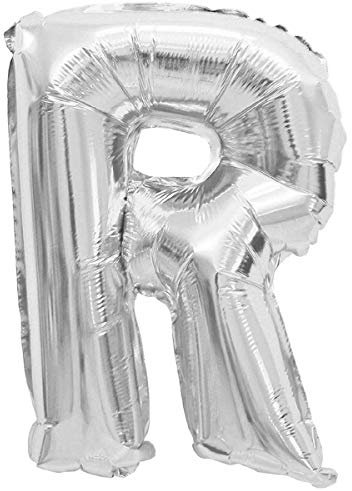 Ballons gonflables en aluminium - Lettres et chiffres et caractères en or - 80 cm - Décoration festive - XXL Luftballons, Plastique, R - argent., Argenté
