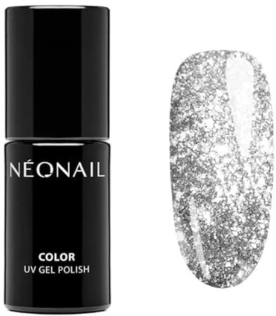 NEONAIL UV Nagellack 7,2 ml Silber Shining Diamonds NEONAIL Farben UV Lack Glitter Gel Nägel Nageldesign Shellack