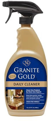 Granite Gold Daily Cleaner for Granite, Marble & Other Natural Stone & Quartz Surfaces, 32 Ounces