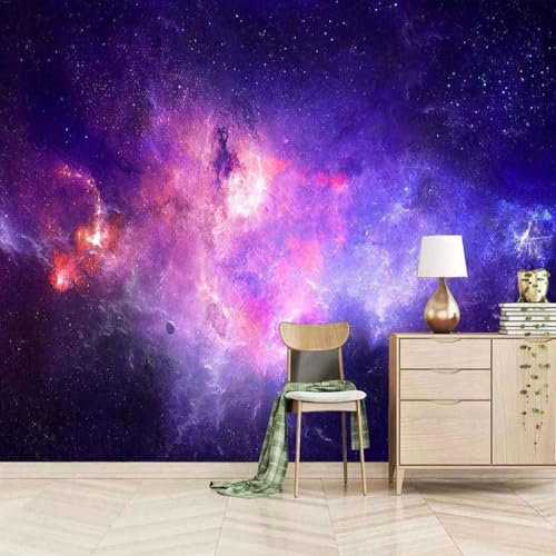 Papel Tapiz 3D Papel Tapiz 3D Starry Galaxy Colorful Selfadhesive Nonadhesive Canvas Wallpaper Wallpaper Decoración Pared Pintado Papel Tapiz 3D Decoración Dormitorio Fotomural Sala Mural-430cm×300cm