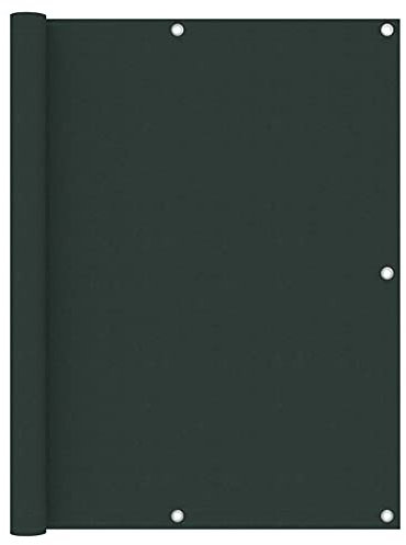 ShGaxin Balkon-Sichtschutz Dunkelgrün 120x600 cm Oxford-Gewebe Balkonsichtschutz, Windschutz Balkon, Windschutz Terrasse, Balkonverkleidung, Sichtschutz Garten, 135007