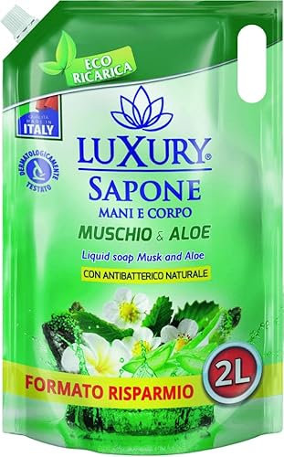Luxury Sapone Liquido Muschio & Aloe 2000ml, 2000ml