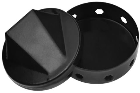 ZONADAH Boîte de fumage, 7,6 x 4 cm, brûleur de barbecue d'extérieur avec couvercle, boîte de fumage pour copeaux de bois, bol de fumage pour barbecue au charbon de bois et au gaz propane