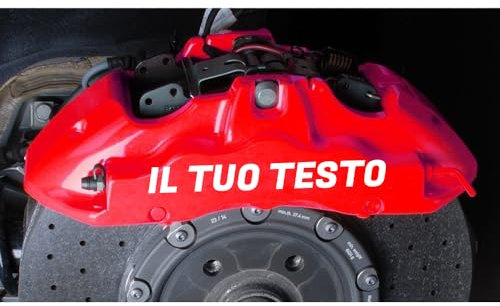 Adesivi per Pinze Freni Auto 4pz Personalizzati Resistenti alle alte temperature freno Anteriori e Posteriori