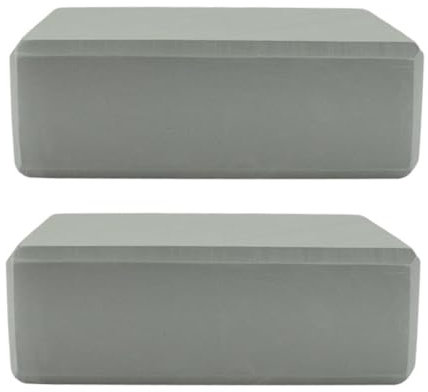 KOMBIUDA 2stücke Teiliges Yoga Block Aus Hochdichtem Eva Schaumstoff Rutschfeste Rechteckige Yogakissen Für Yoga Pilates Fitness Leicht Und Stabil Zur Unterstützung Bei Dehnübungen