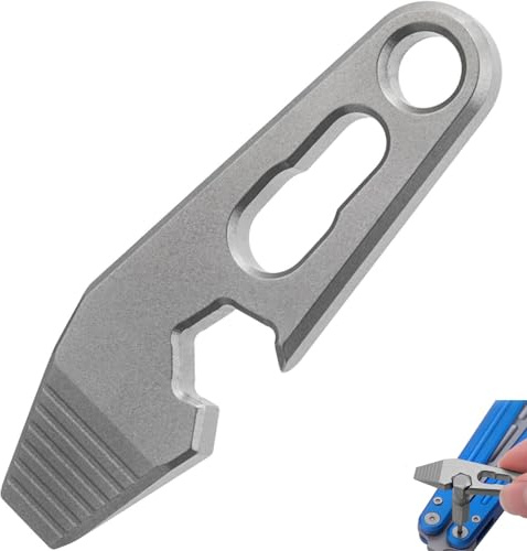 EDC Pry Bar, Titanium Keychain Multi Tool with Bottle Opener & Flathead Screwdriver for Outdoor Camping & Adventure, Pry Bar EDC, EDC Tool, Box Opener, Gerber