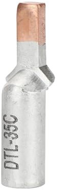 ANNBCDL 10Pcs C45 Circuit Breaker Copper Aluminum Cable Crimp Terminal Bare Lugs DTL-10/16/25/35/50/70mm Copper Aluminum Nose Insert(DTL-16)