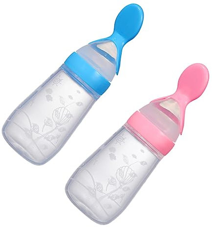 Hohopeti 2 Stück Babynahrungsspender 125 Ml Tragbare Müsli Und Reisflaschen Für Babys Ideal Für Unterwegs Leicht Zu Reinigen Perfekt Für Brei Und Snacks