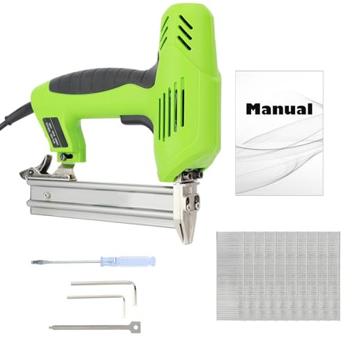 bephible 1800w Electric Staple Tool, Cordless Electric Brad Nailer, Professional Heavy-Duty Stapler Nailer Home Work Tool for Wood, Upholstery, Carpet, Wire Fencing UK