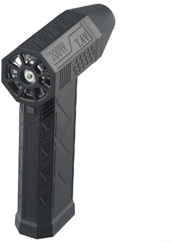 Feeshoppher Turbo Fans Ventilador turbo de alta velocidad 130,000 RPM Motor sin escobillas 52 m/s Salida de viento Fana violento Plumero de aire portátil Boquilla magnética ajustable Ventilador turbo
