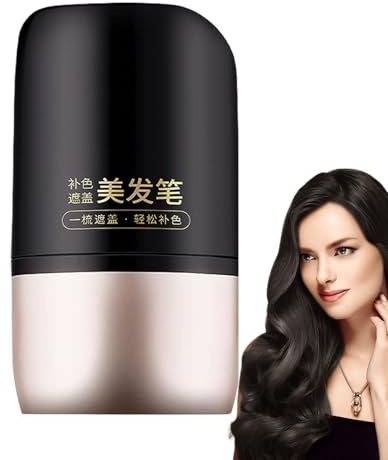 Wuyooprt Pettine per tinture per capelli da donna, penna per copertura dei capelli grigi, 2 in 1, a prova di sudore, applicatore portatile per parrucchieri, per uomini e donne a casa
