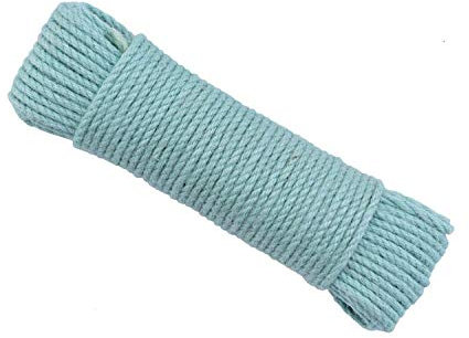 ZBORAVPIX Cordel， Cuerda de Yute for macramé, 6 mm de Ancho, Color Azul, for Manualidades, decoración Hecha a Mano, rascador for Mascotas, 20 m