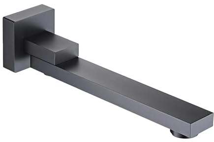 Funabridge Bec de baignoire mural pliable en laiton pivotant à 180° pour salle de bain moderne, résistant à la corrosion, gain de place