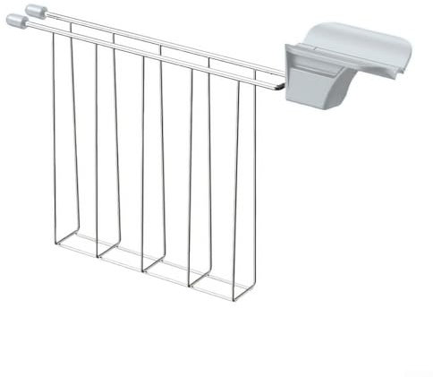 Verbessern Sie die Funktionalität Ihres Toasters mit einem Edelstahl-Sandwichkäfig (grau)