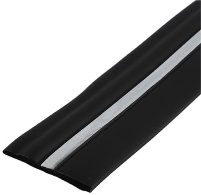 20ft/6meters Wall Base Baseboard Molding Trim 4 Flexible Self Adhesive Rubber Wall Base Moulding Trim Peel and Stick Design, Rubber Trim(Black Silver,6meter/20ft)
