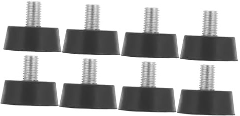 OSALADI 8pcs Adjustable Screw In Rubber Isolation Foot Pads for Furniture and Appliances Vibration Damper Pads for Washing Machine Dryer Equipment Shock Absorbing Vibration Furniture