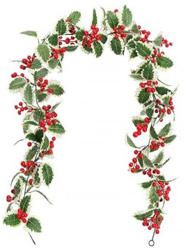Wenyue Christmas Vine with Pine Cones, Weihnachts Beeren Girlande | Weihnachtsgirlande mit Tannenzapfen;Künstliche Weihnachten Girlande Deko;Geeignet für Dekoration von Türrahmen und Fenstern