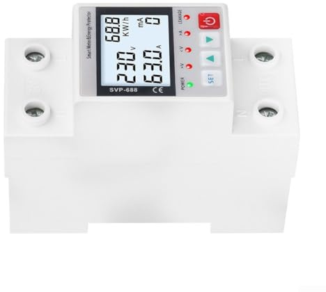Protector de alimentación inteligente WiFi, para interruptor automático Tuya, control remoto, interruptor de protección contra sobretensiones de voltaje de 220 V (SVP-688)