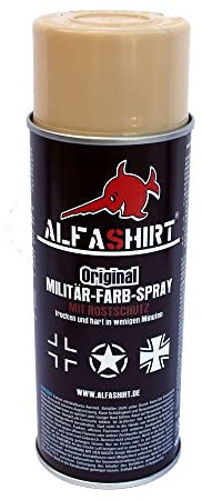 Militär Sprayfarben Farbspray Lack RAL Farben Bundeswehr Restaurieren, RAL Farben:RAL 1001 Beige Sandgelb matt
