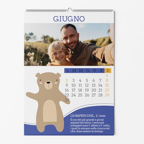 Wandkalender (2024/2025) personalisierbar mit Fotos/Bildern |33 x 43 cm | A3| Planen Sie Ihre Projekte besser, Perasonalisieren Sie Ihren Planer